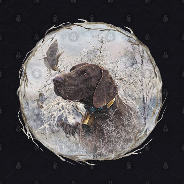 German Shorthaired Pointer by German Wirehaired Pointer 